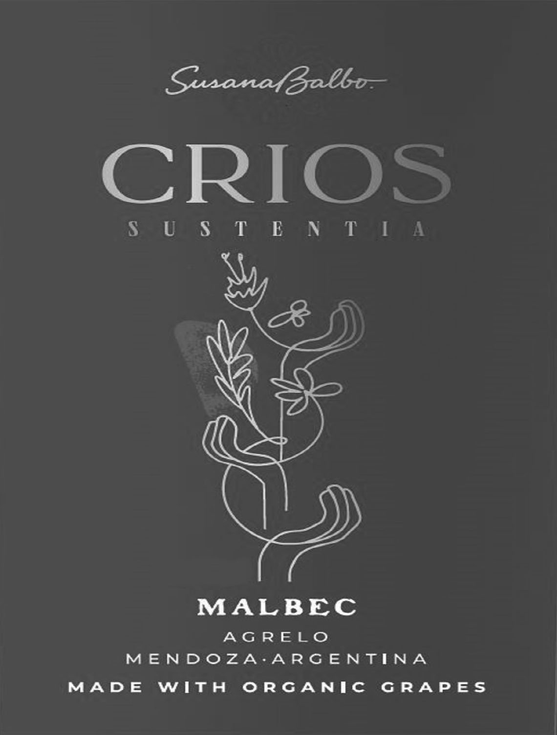 Crios Sustentia - Malbec label