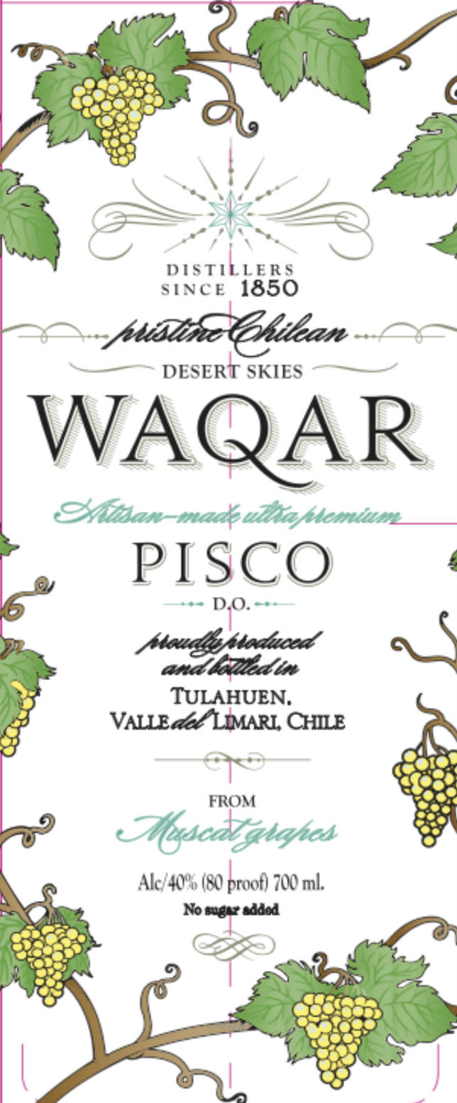 Waqar Pisco label