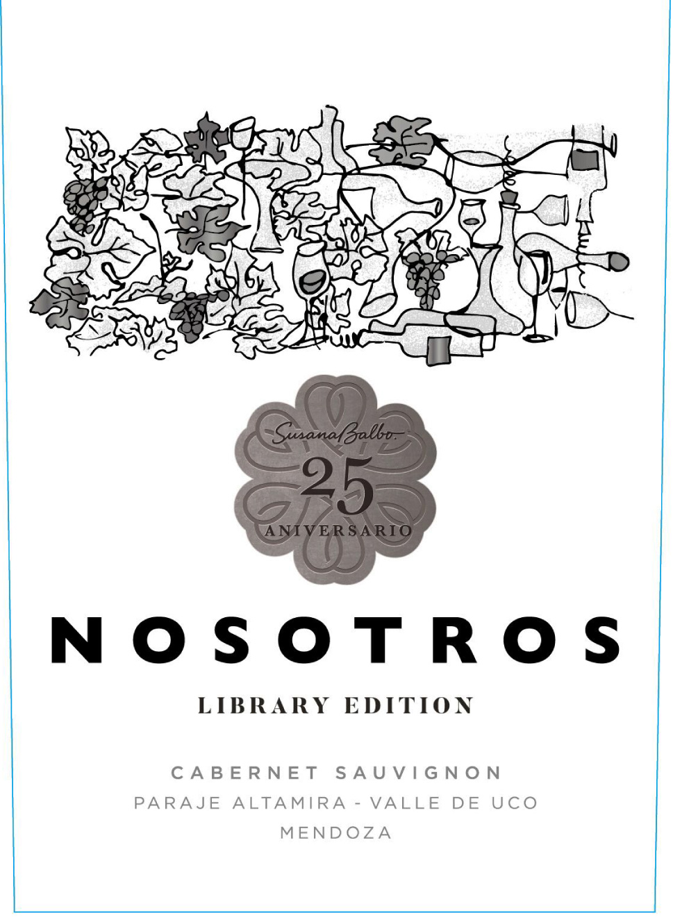 Nosotros 25th Anniversary label