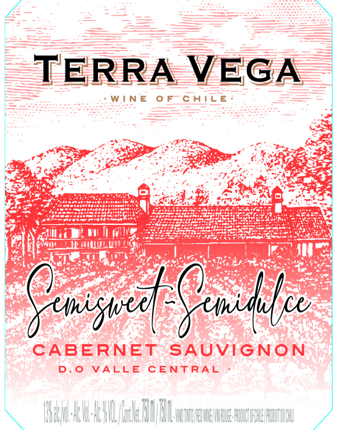 Terra Vega - Cabernet Sauvignon - Semi-Sweet label