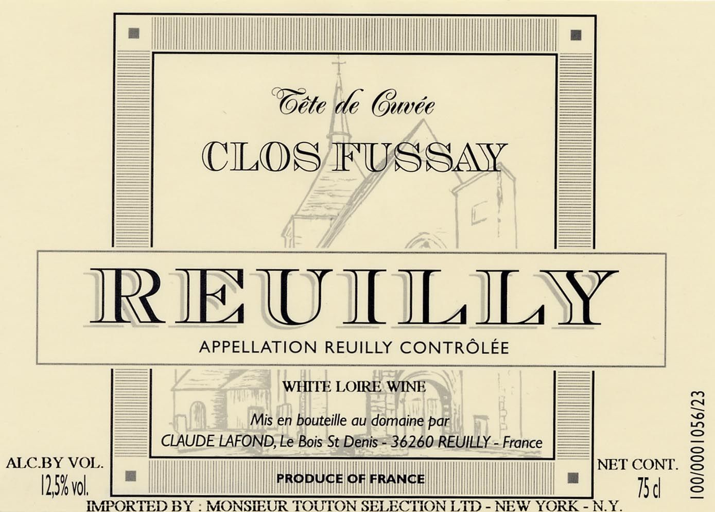 Clos Fussay - Tete de Cuvee label
