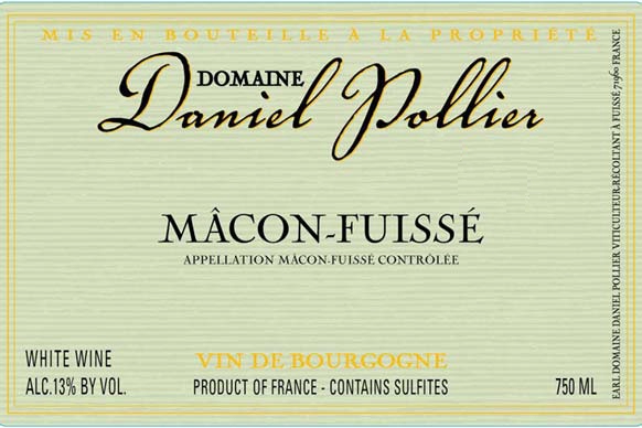 Domaine Daniel Pollier - Macon-Fuisse label