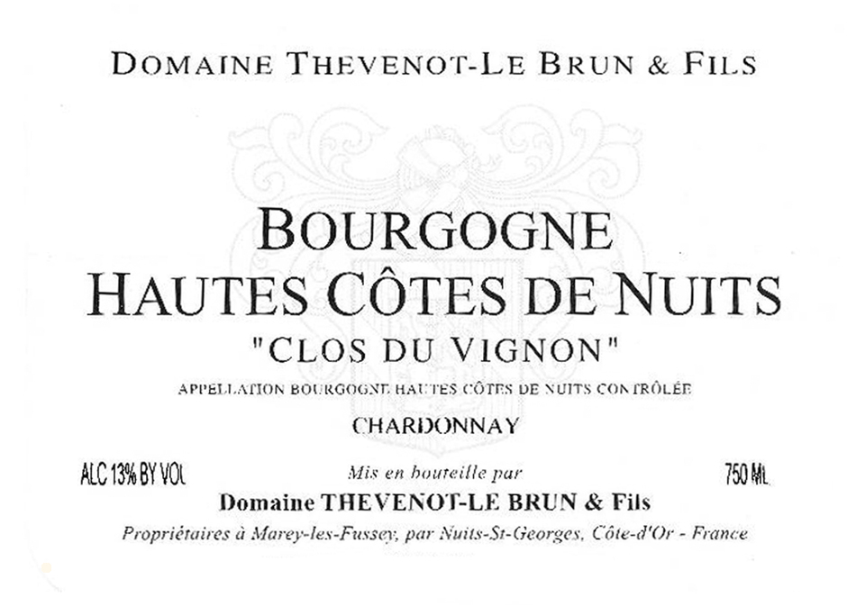 Domaine Thevenot-Le Brun & Fils - Clos du Vignon label