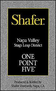 Shafer - One Point Five - Cabernet Sauvignon label