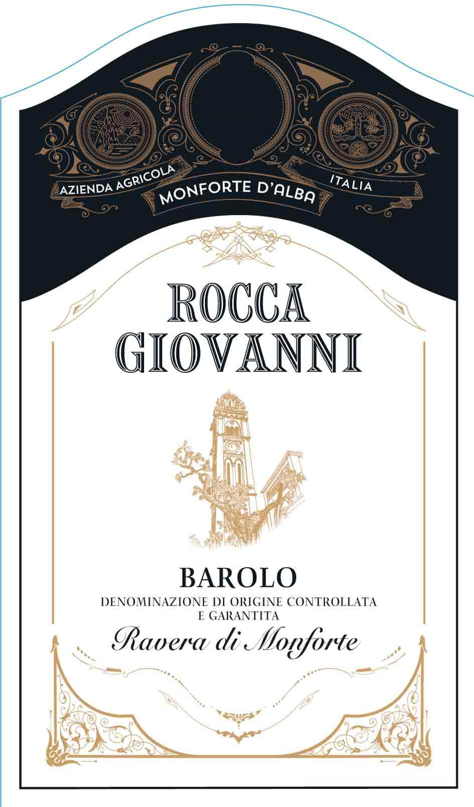 Rocca Giovanni - Barolo Ravera di Monforte label
