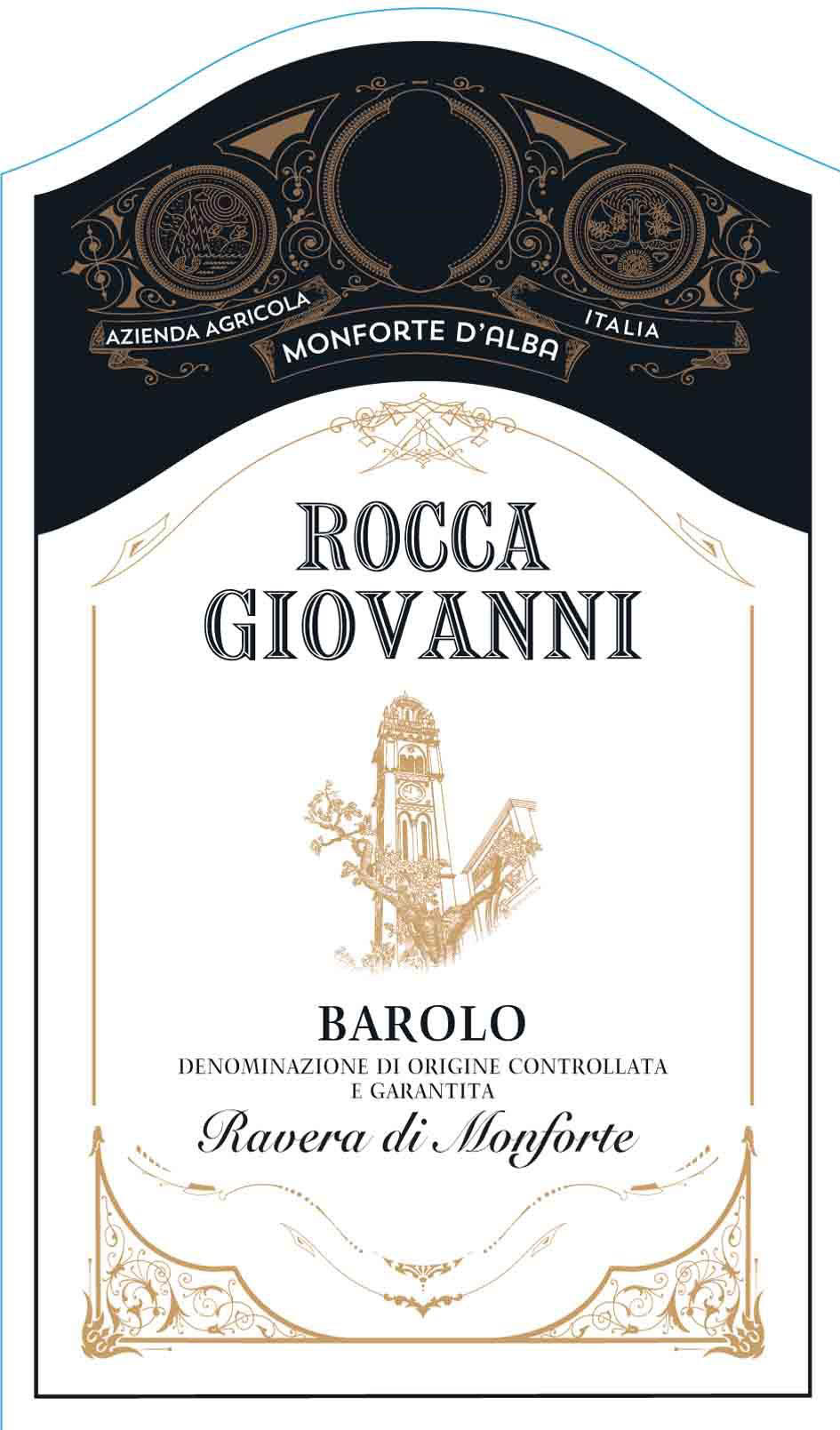 Rocca Giovanni - Barolo Ravera di Monforte label