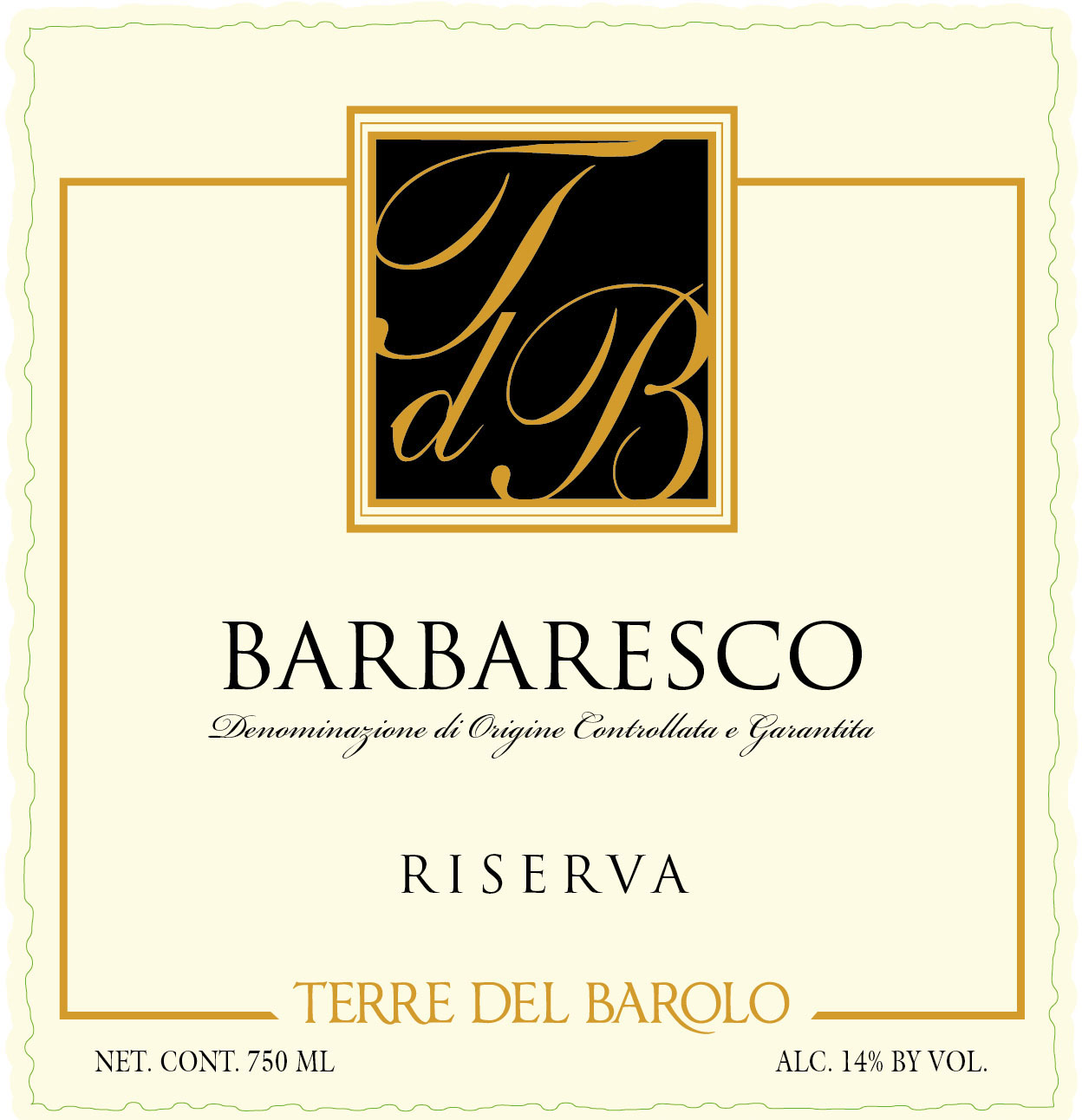 Terre del Barolo - Barbaresco Riserva label