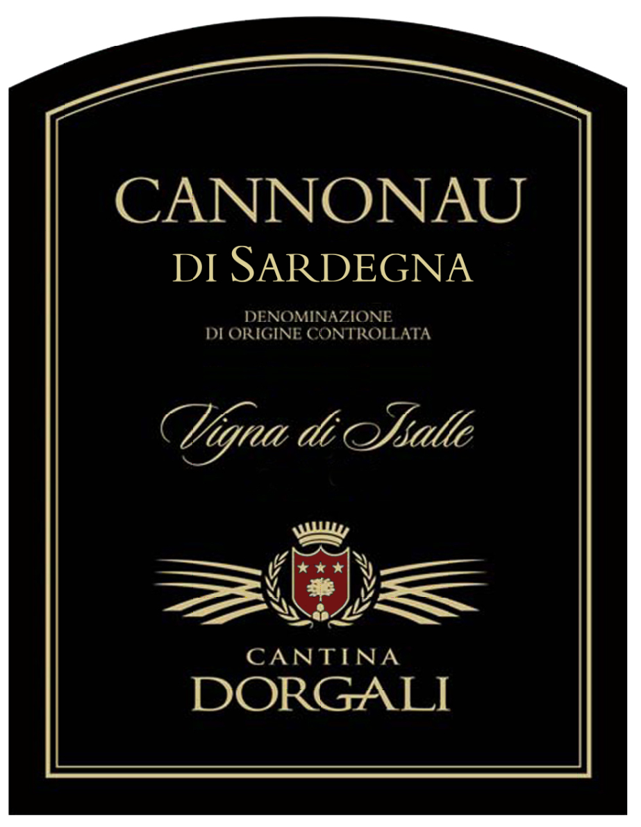 Cantina Dorgali - Cannonau di Sardegna - Vigna di Isalle label