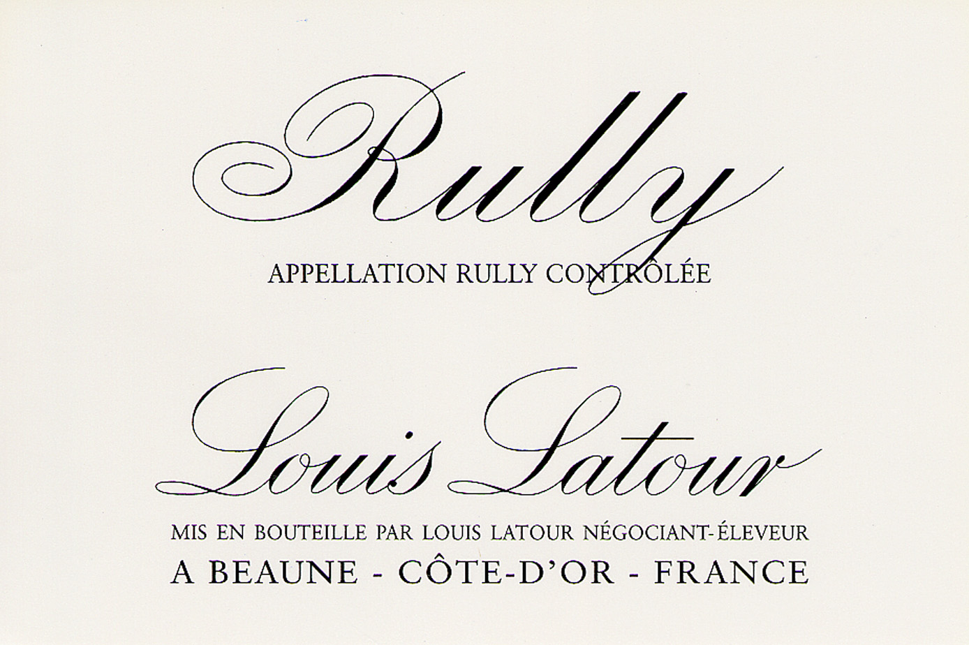 Louis Latour - Rully label