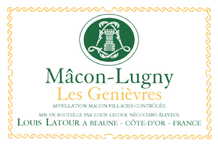 Louis Latour - Macon-Lugny - Les Genievres label