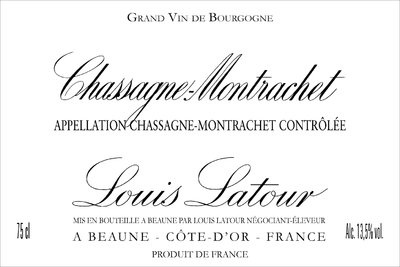 Louis Latour - Chassagne-Montrachet - White label