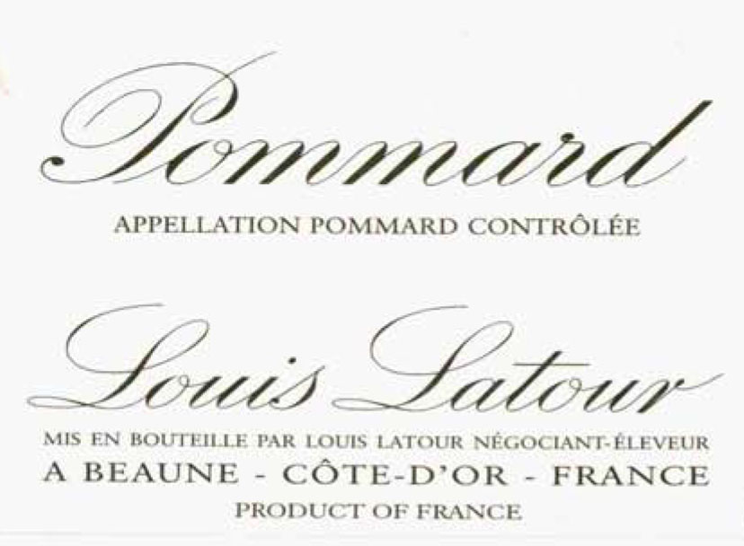 Louis Latour - Pommard label