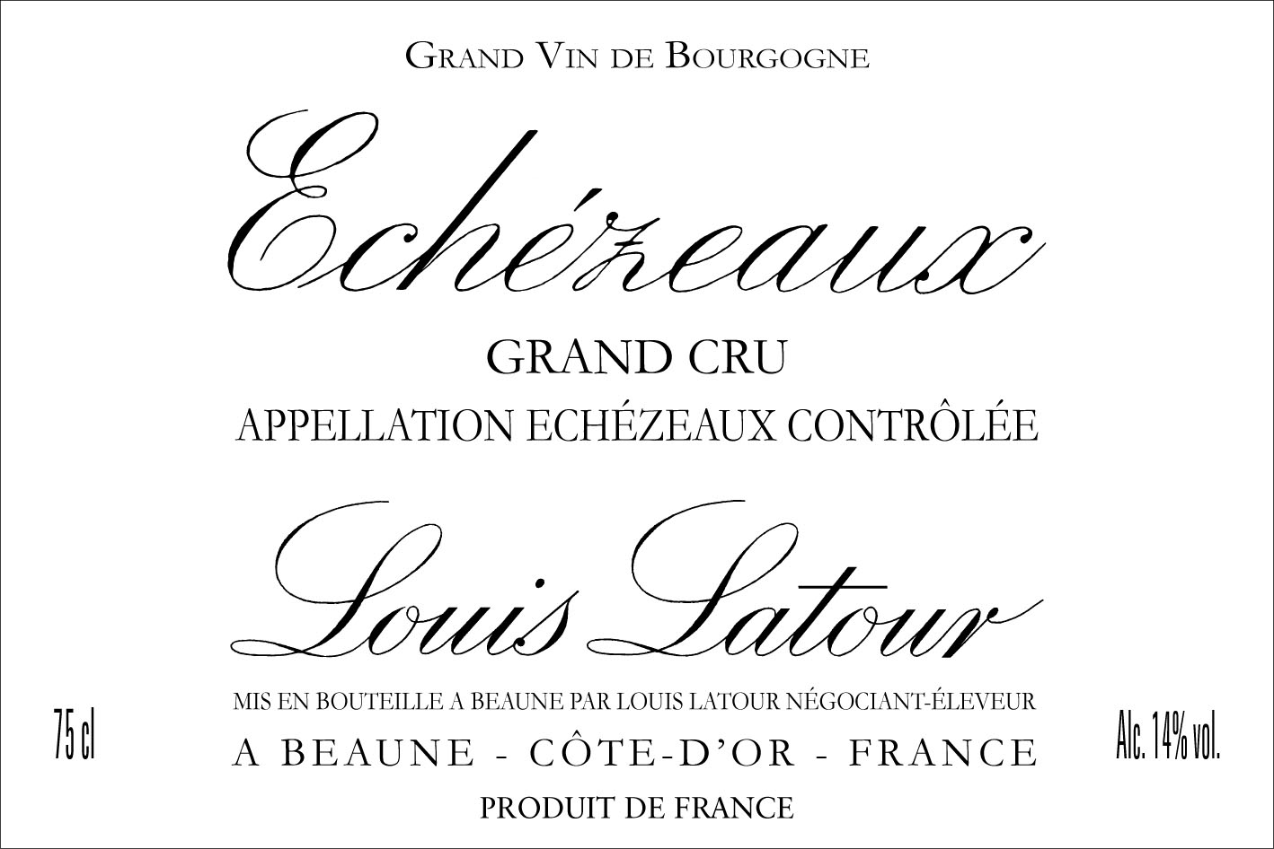 Louis Latour - Echezeaux label