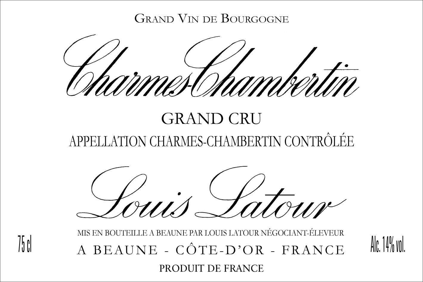 Louis Latour - Charmes-Chambertin Grand Cru 2013 | Monsieur Touton ...