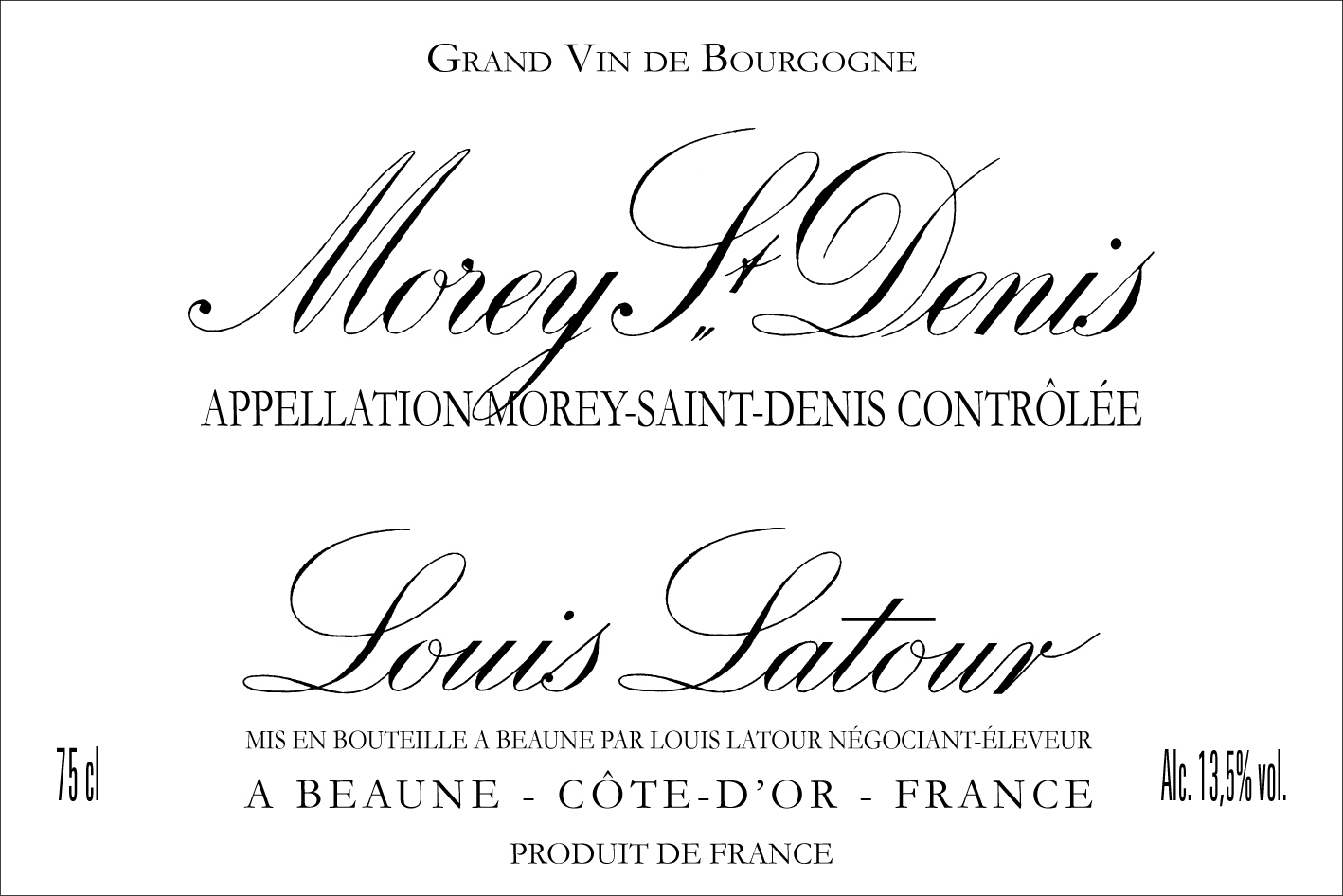 Louis Latour - Morey St. Denis label