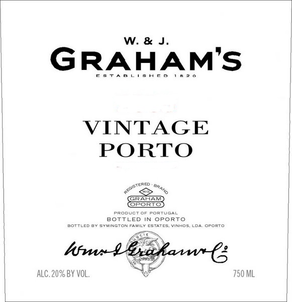 Graham's - Vintage Port label