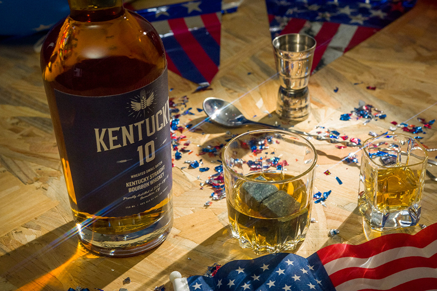 Kentucky Bourbon Blue American Beauty Shot