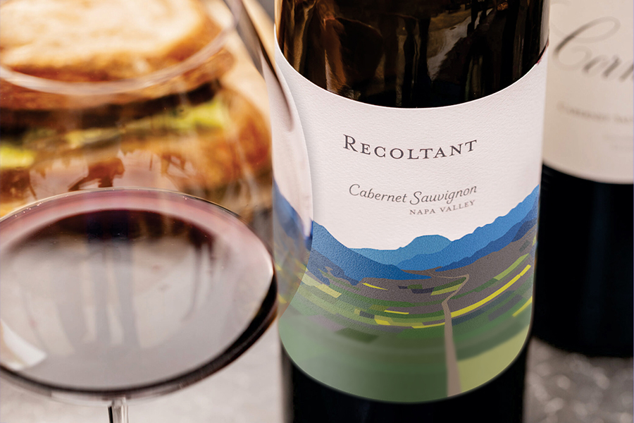 Recoltant Wine Glass Bottle Beauty Shot