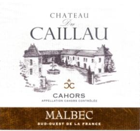 Chateau Du Caillau - Malbec Cahors label