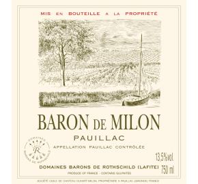 Baron de Milon label