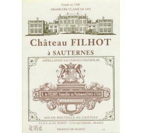 Chateau Filhot label