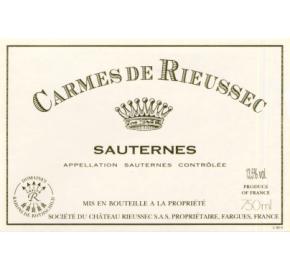 Carmes De Rieussec label