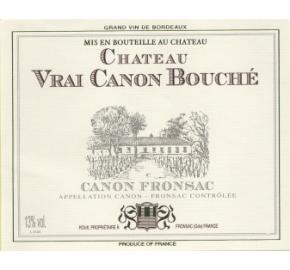 Chateau Vrai Canon Bouché label