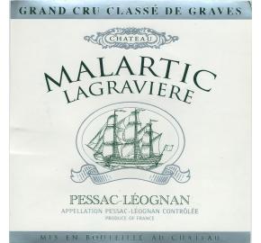 Chateau Malartic Lagraviere Blanc label