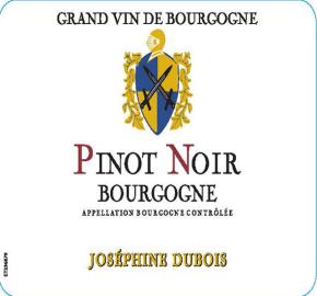 Josephine Dubois - Pinot Noir label