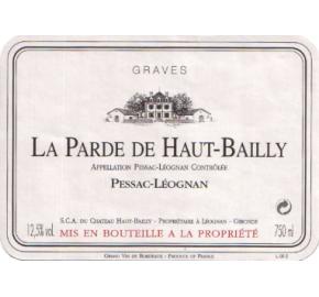 La Parde De Haut-Bailly label