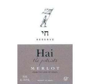 Hai - The Patriots - Merlot - Reserve label