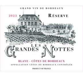 Reserve Les Grandes Nottes label