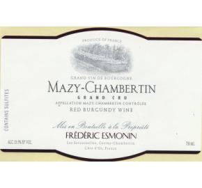 Frederic Esmonin - Mazy Chambertin label