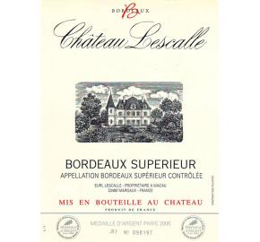 Chateau Lescalle label