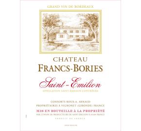 Chateau Francs-Bories label