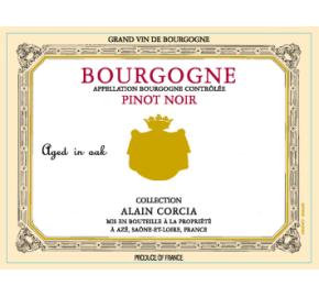 Collection Alain Corcia - Bourgogne - Pinot Noir label