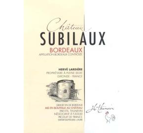 Chateau Subilaux label