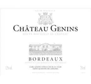 Chateau Genins label