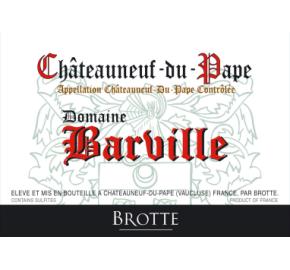 Brotte - Domaine Barville Chateauneuf du Pape label
