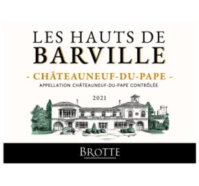 Brotte - Chateauneuf du Pape - Les Hauts de Barville Blanc label