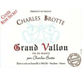 Charles Brotte - Grand Vallon - Cuvee Rose Secret label