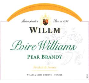 Willm - Poire Williams - Pear Brandy label