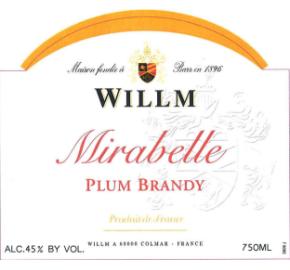Willm - Mirabelle - Plum Brandy label