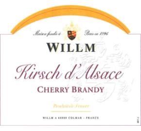 Willm - Kirsch d'Alsace - Cherry Brandy label