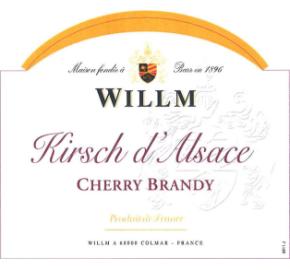 Willm - Kirsch d'Alsace - Cherry Brandy label