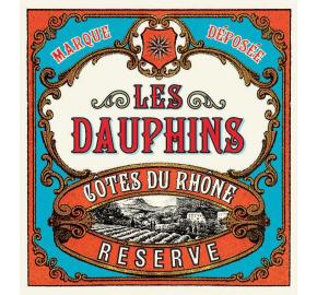 Les Dauphins - Cotes Du Rhone Rose Reserve label