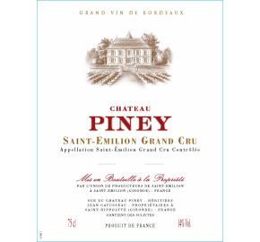Chateau Piney label