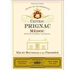 Chateau Prignac - Medoc label
