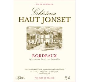 Chateau Haut Jonset label