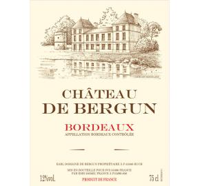 Chateau De Bergun label